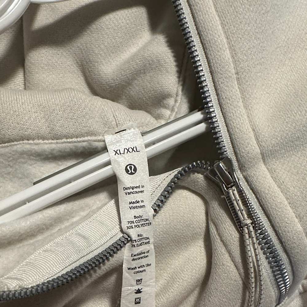 Lululemon Athletica Cream Half-Zip Hoodie - Picture 4 of 4
